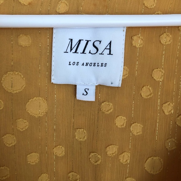 New: MISA x REVOLVE Lillian Dress. Chiffon. Swiss Dot. Size Small - Picture 11 of 16